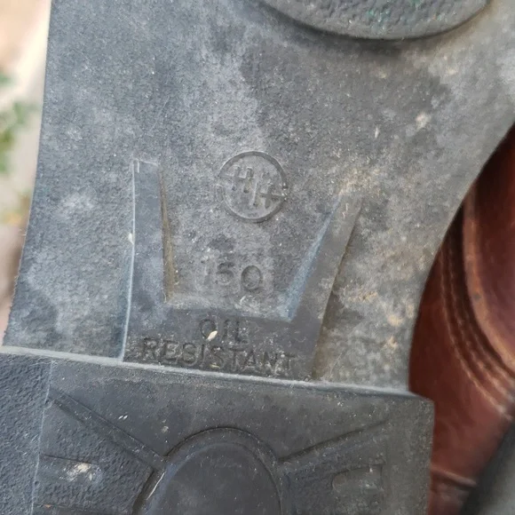 Double H Women's Tan Leather Combat Boots - Picture 7 of 16